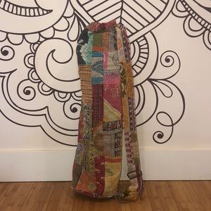 Anthropology Recycled Sari Yoga Mat Bag